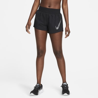 Nike Dri-FIT One Swoosh 女款中腰隱藏式內裡跑步短褲