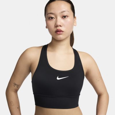 Nike Swoosh 中度支撐型 女款襯墊長版運動內衣